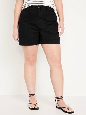 Old Navy Black High-Rise OG Chino Shorts